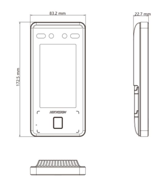 Терминал распознавания лиц HikVision DS-K1T341CMFW с алгоритмом глубокого обучения и Wi-Fi Терминал распознавания лиц HikVision DS-K1T341CMFW с алгоритмом глубокого обучения и Wi-Fi