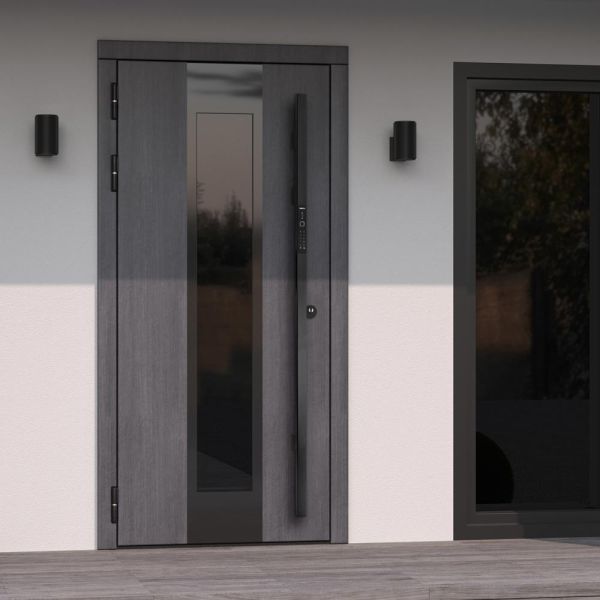 Электронный биометрический замок Sanyo D700 USmart Go с видеонаблюдением, ручка-штанга Электронный биометрический замок Sanyo D700 USmart Go с видеонаблюдением, ручка-штанга