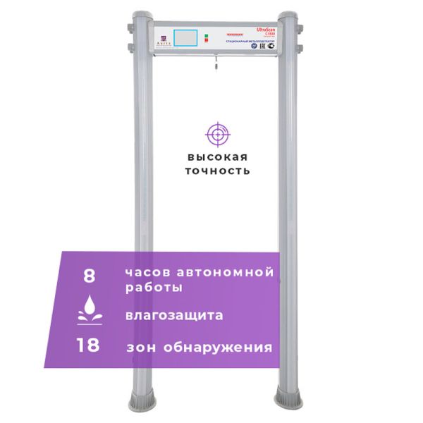 Арочный металлодетектор UltraScan C1800 WP (ширина прохода 700 мм) Арочный металлодетектор UltraScan C1800 WP (ширина прохода 700 мм)