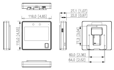 Биометрический терминал доступа AI Dahua DHI-ASI3214A-W с распознаванием лиц, отпечатков и Mifare карт Биометрический терминал доступа AI Dahua DHI-ASI3214A-W с распознаванием лиц, отпечатков и Mifare карт