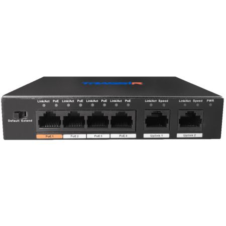 Неуправляемый PoE-коммутатор Trassir TR-NS1006-60-4POE v2 Неуправляемый PoE-коммутатор Trassir TR-NS1006-60-4POE v2