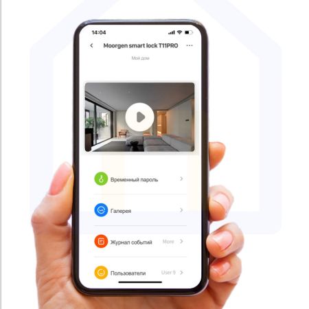 Электронный биометрический замок Moorgen T11 Pro, 7-ми ригельный, кристаллы Сваровски, видеоглазок, Face-ID, Wi-Fi Электронный биометрический замок Moorgen T11 Pro, 7-ми ригельный, кристаллы Сваровски, видеоглазок, Face-ID, Wi-Fi