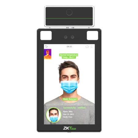 Терминал распознавания лиц ZKTeco ProFaceX [TI] [MF] с функцией измерения температуры тела