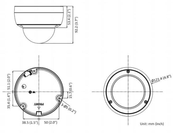 Уличная антивандальная IP-камера 2Мп HiWatch IPC-D022-G2/U (4 мм) с микрофоном Уличная антивандальная IP-камера 2Мп HiWatch IPC-D022-G2/U (4 мм) с микрофоном