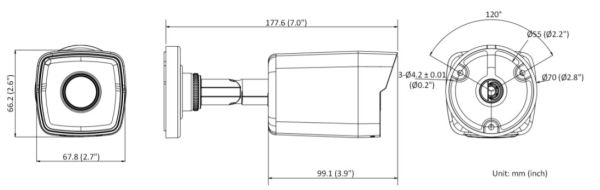 Уличная IP-камера 4Мп HiWatch DS-I400(C) (6 мм) с поддержкой PoE Уличная IP-камера 4Мп HiWatch DS-I400(C) (6 мм) с поддержкой PoE