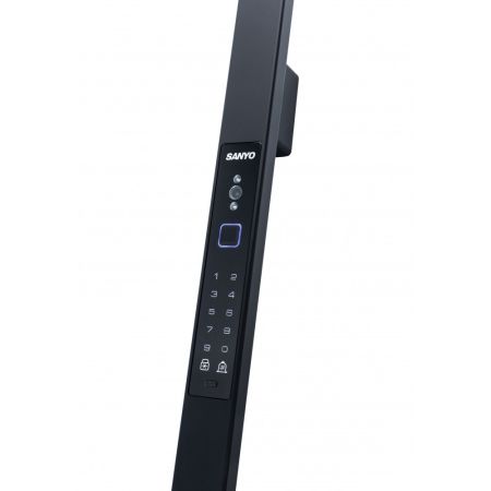 Электронный биометрический замок для двустворчатой двери Sanyo D701 USmart Go с видеонаблюдением, ручка-штанга Электронный биометрический замок для двустворчатой двери Sanyo D701 USmart Go с видеонаблюдением, ручка-штанга