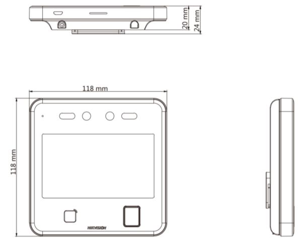 Биометрический терминал доступа HikVision DS-K1T642EFW по распознаванию лиц Биометрический терминал доступа HikVision DS-K1T642EFW по распознаванию лиц