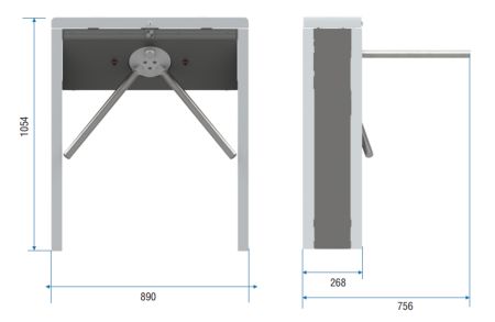 Тумбовый турникет-трипод Carddex STL-03 (без планок) Тумбовый турникет-трипод Carddex STL-03 (без планок)