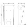 Защитный козырек DS-KABV6113-RS для вызывных панелей серии KV6103/6113 Защитный козырек DS-KABV6113-RS для вызывных панелей серии KV6103/6113