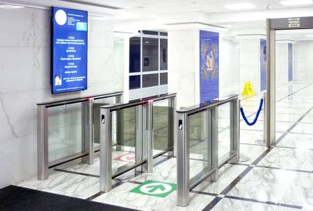 Турникет PERCo-ST-01 "Скоростной проход" с распашными створками увеличенной высоты PERCo-ATG-300H (ширина створки 300 мм, высота 1300 мм) Турникет PERCo-ST-01 "Скоростной проход" с распашными створками увеличенной высоты PERCo-ATG-300H (ширина створки 300 мм, высота 1300 мм)