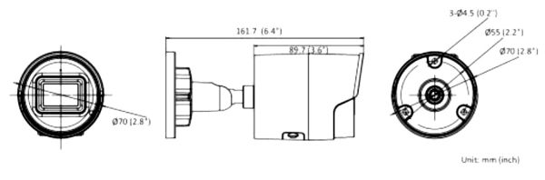 Уличная IP-камера 4Мп HiWatch IPC-B042-G2/U (4 мм) с микрофоном Уличная IP-камера 4Мп HiWatch IPC-B042-G2/U (4 мм) с микрофоном