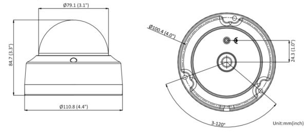 Антивандальная IP-камера 8Мп HiWatch IPC-D082-G2/S (4 мм) Антивандальная IP-камера 8Мп HiWatch IPC-D082-G2/S (4 мм)