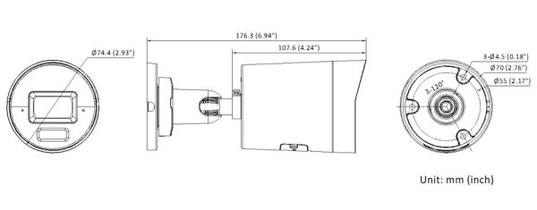 IP-видеокамера 4Мп Hikvision DS-2CD2043G2-LI2U (2.8 мм), уличная IP-видеокамера 4Мп Hikvision DS-2CD2043G2-LI2U (2.8 мм), уличная