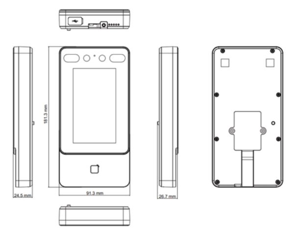Терминал доступа Wi-Fi HikVision DS-K1T342EWX с распознаванием лиц, карт EM Терминал доступа Wi-Fi HikVision DS-K1T342EWX с распознаванием лиц, карт EM