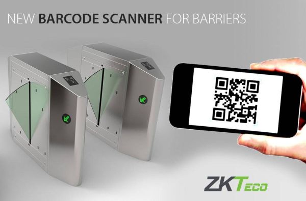 Турникет раздвижной ZKTeco FBL4000 Pro со считывателем штрих/QR кодов (с планками)