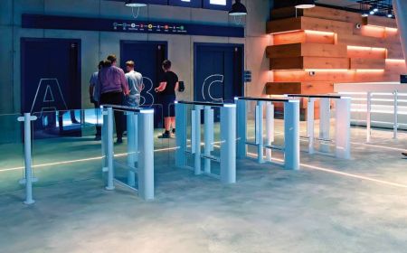 Распашной скоростной двухпроходной турникет Cominfo EasyGate Elite 650мм Распашной скоростной двухпроходной турникет Cominfo EasyGate Elite 650мм