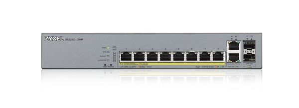 Управляемый PoE-коммутатор 8-канальный Zyxel GS1350-12HP Управляемый PoE-коммутатор 8-канальный Zyxel GS1350-12HP
