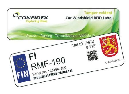 Пассивная метка Confidex Windshield Label UHF Пассивная метка Confidex Windshield Label UHF