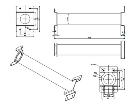 Подвесной кронштейн HikVision DS-1691ZJ для PTZ-камер Подвесной кронштейн HikVision DS-1691ZJ для PTZ-камер