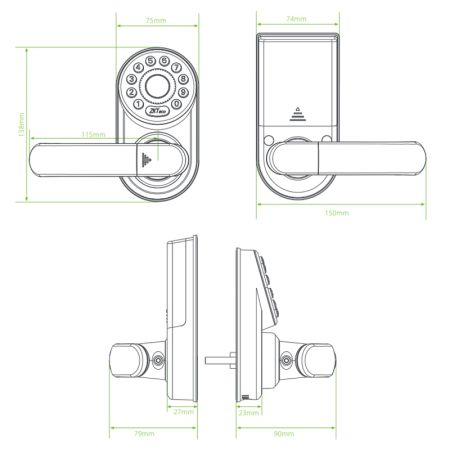 Электронный замок ZKTeco ML200 с Bluetooth Электронный замок ZKTeco ML200 с Bluetooth