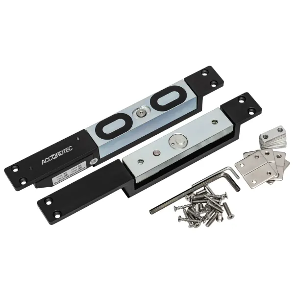 Электромагнитный замок AccordTec ML-1200N2 сдвиговый, с планкой