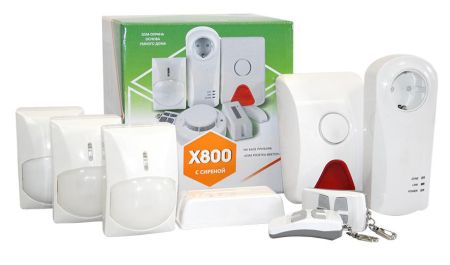 Комплект охранной GSM сигнализации X800 Комплект охранной GSM сигнализации X800