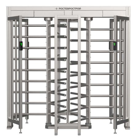 Турникет полноростовой двухпроходной Ростов-Дон ПР2/3М2 Нерж из нержавеющей стали Турникет полноростовой двухпроходной Ростов-Дон ПР2/3М2 Нерж из нержавеющей стали