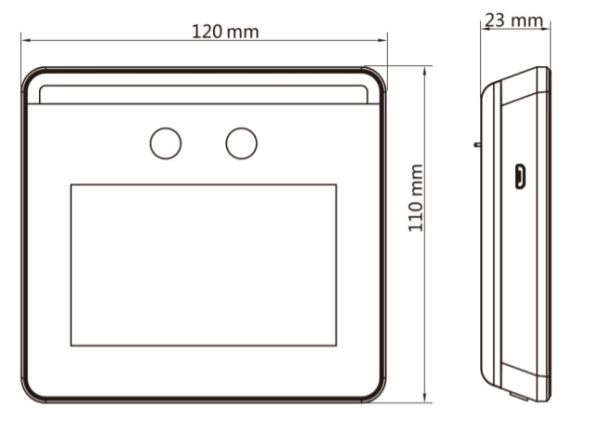 Биометрический терминал доступа HiWatch ACT-T1331 по распознаванию лиц Биометрический терминал доступа HiWatch ACT-T1331 по распознаванию лиц