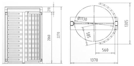 Полноростовой турникет dormakaba Kentaur FTS-E01 Полноростовой турникет dormakaba Kentaur FTS-E01