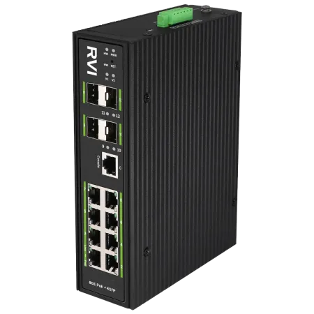 PoE-коммутатор RVi-1NSIM8GP-4S управляемый L2 сетевой PoE-коммутатор RVi-1NSIM8GP-4S управляемый L2 сетевой