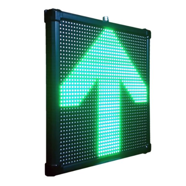 Светодиодный односекционный светофор Инфопаркинг ИС-Р3/2Q8/24 MATRIX (ИС-Р3/24 MATRIX), 320 мм