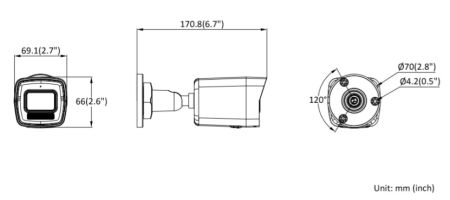 Уличная IP-камера 2Мп HiWatch DS-I250M(C) (4 мм) с микрофоном Уличная IP-камера 2Мп HiWatch DS-I250M(C) (4 мм) с микрофоном