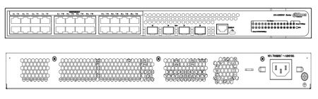 Коммутатор агрегации 28-портовый Dahua DH-AS5500-24GT4XF, управляемый, уровень L3 Коммутатор агрегации 28-портовый Dahua DH-AS5500-24GT4XF, управляемый, уровень L3