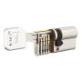 Евроцилиндр dormakaba pextra plus, ключ-ключ, никель, 5 ключей Евроцилиндр dormakaba pextra plus, ключ-ключ, никель, 5 ключей