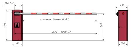 Тумба шлагбаума Фантом F3MA с обогревателем, для скоростного шлагбаума Миг-3 Арктик Тумба шлагбаума Фантом F3MA с обогревателем, для скоростного шлагбаума Миг-3 Арктик