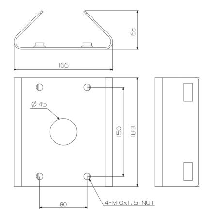 Угловой кронштейн (адаптер) Wisenet SBP-300KM Угловой кронштейн (адаптер) Wisenet SBP-300KM