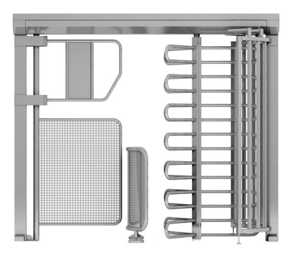 Полноростовой турникет с калиткой для прохода с велосипедом Gotschlich Ecco 120 BFB Stainless (6ELK3A0BC-T) Полноростовой турникет с калиткой для прохода с велосипедом Gotschlich Ecco 120 BFB Stainless (6ELK3A0BC-T)