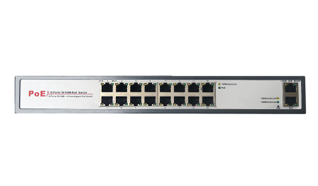 Неуправляемый POE коммутатор Bas-IP SH-20.16 Неуправляемый POE коммутатор Bas-IP SH-20.16