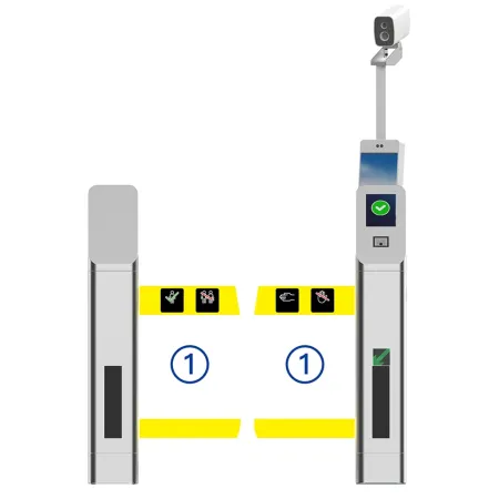 Турникет-шлюз распашной Avix E-gate AV.TD.6639 для контроля здоровья на таможне Турникет-шлюз распашной Avix E-gate AV.TD.6639 для контроля здоровья на таможне